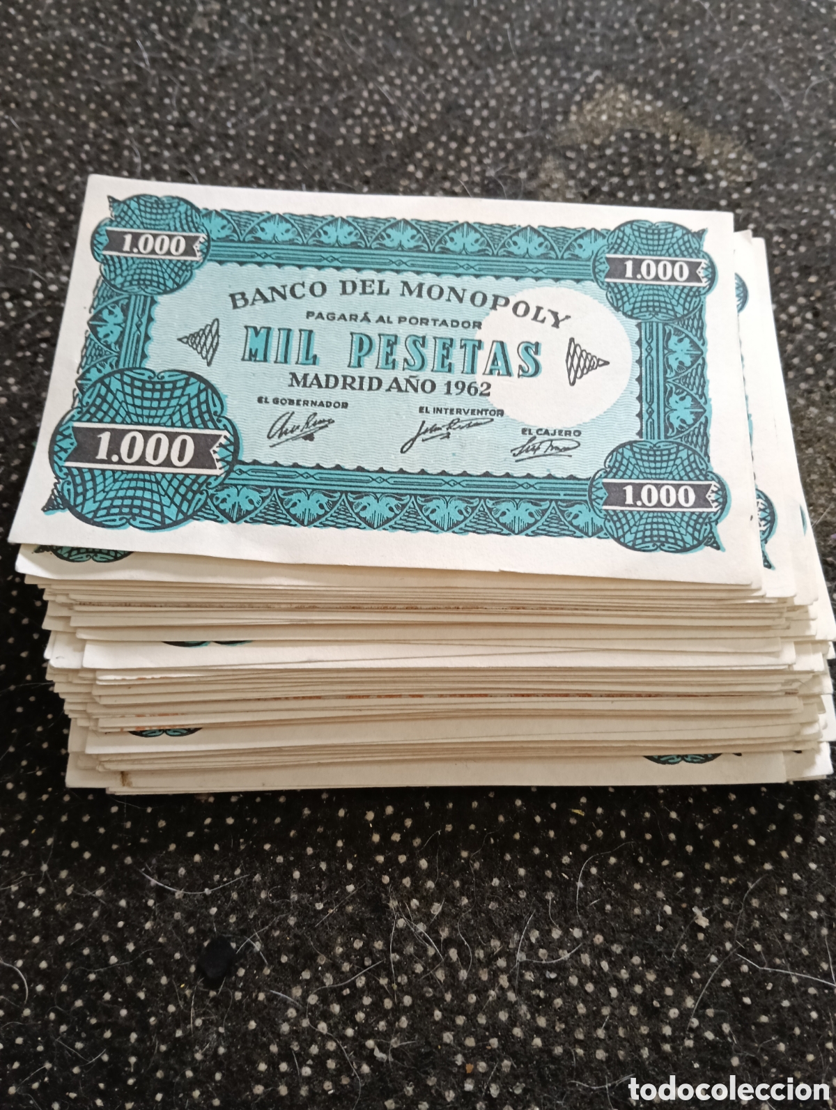 Juegos de mesa: Monopoly 1962 - 85 billetes de 1.000 pts, en un estado normal.
