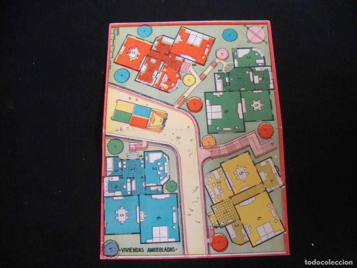 Juegos de mesa: TABLERO CARTON MEDIDAS 32 X 23 CM VIVIENDAS AMUEBLADAS