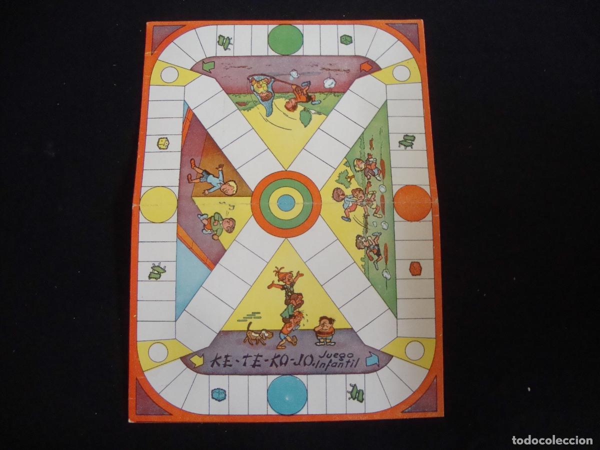 Juegos de mesa: TABLERO CARTON MEDIDAS 32 X 23 CM KE TE KO JO JUEGO INFANTIL