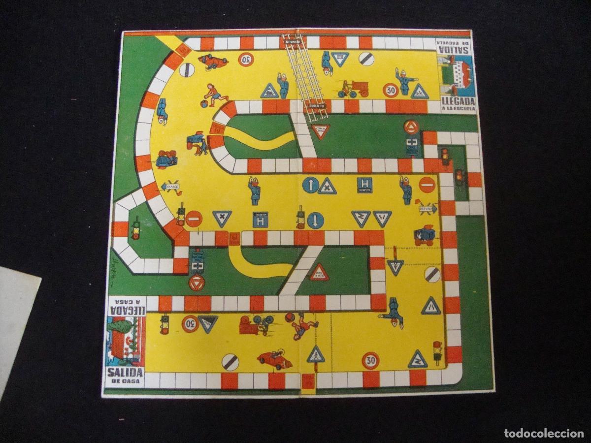 Juegos de mesa: TABLERO CARTON MEDIDAS 23,5 X 23,5 CM CALLES