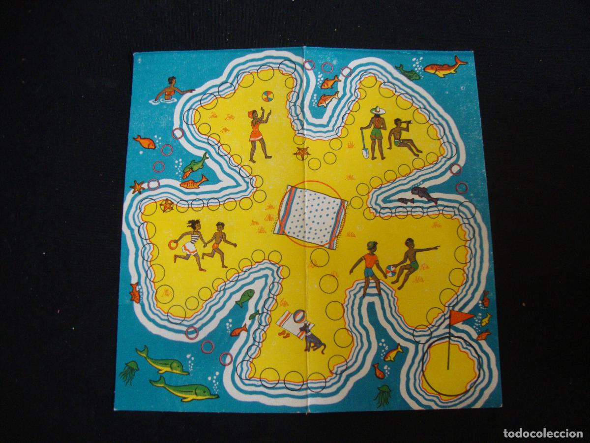 Juegos de mesa: TABLERO CARTON MEDIDAS 23,5 X 23,5 CM PLAYA