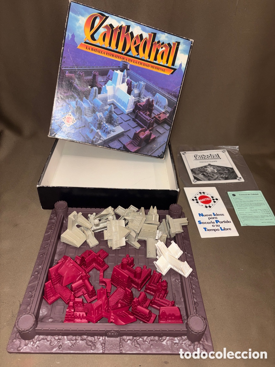 Juegos de mesa: Antiguo juego de mesa CATHEDRAL DE MATTEL,la batalla estrat&eacute;gica en la ciudad medieval*ver fotos*