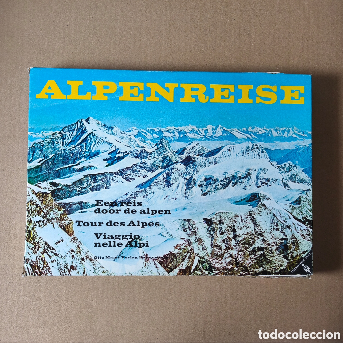 Juegos de mesa: Juego Alpenreise (Ravensburger Spiel) a&ntilde;o 1966, version 5 jugadores, falta el dado