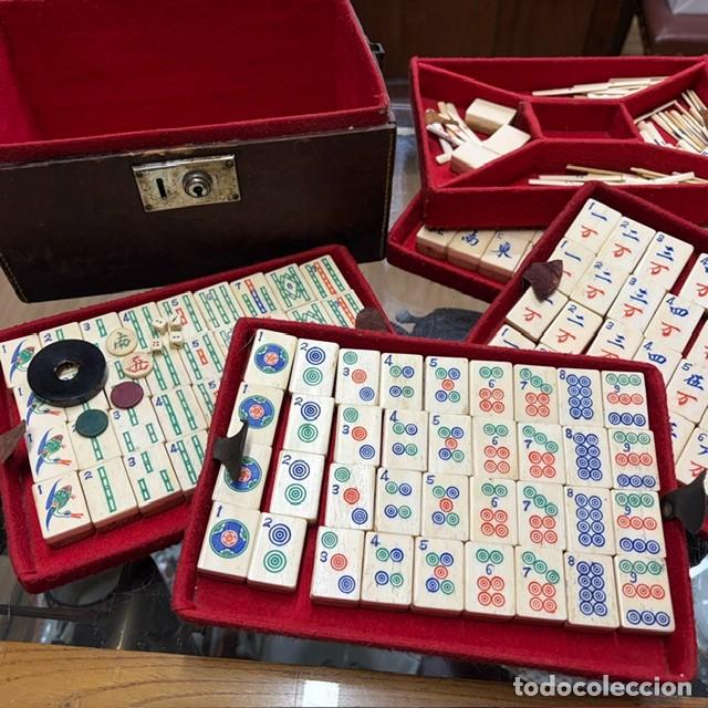 Giochi da tavolo: Juego de mah-jongg hueso y bamb&uacute;, 1926
