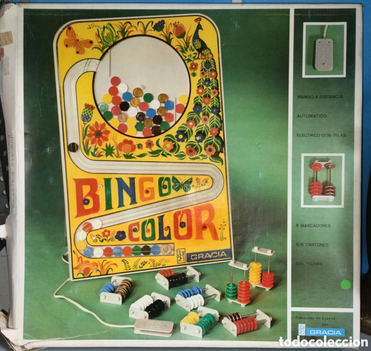 Jeux de table: antiguo juego BINGO COLOR de GRACIA a&ntilde;os 70 COMPLETAMENTE NUEVO SIN ESTRENAR.