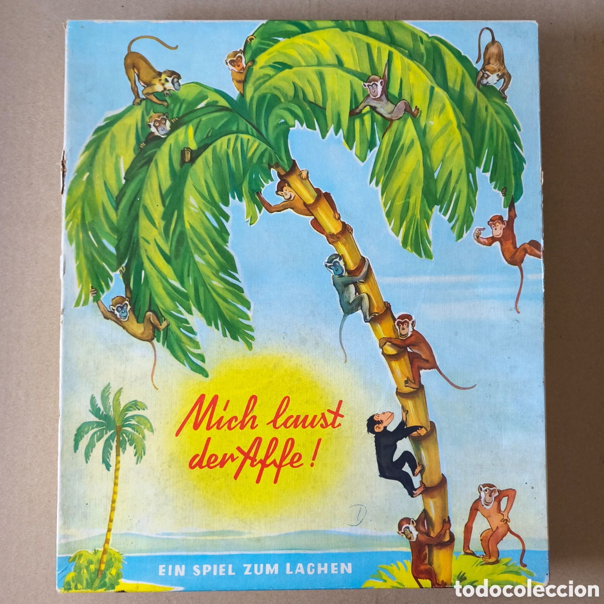 Juegos de mesa: Edici&oacute;n temprada del juego &rdquo;mich laust der affe&rdquo;, en aleman, completo pero usado. A&ntilde;os 69. Nr 4700