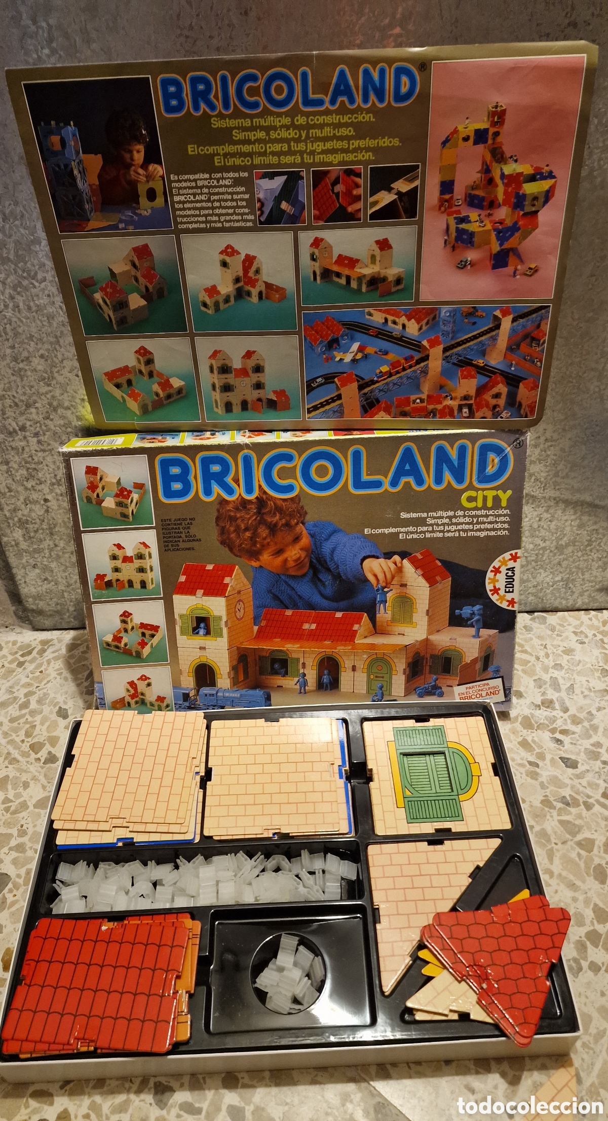 Juegos de mesa: Juego de construcci&oacute;n vintage BRICOLAND CITY (Educa)