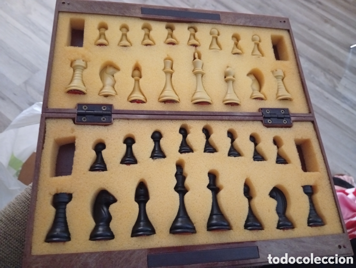 Juegos de mesa: AJEDREZ CAJA MADERA NOBLE faltan fichas damas