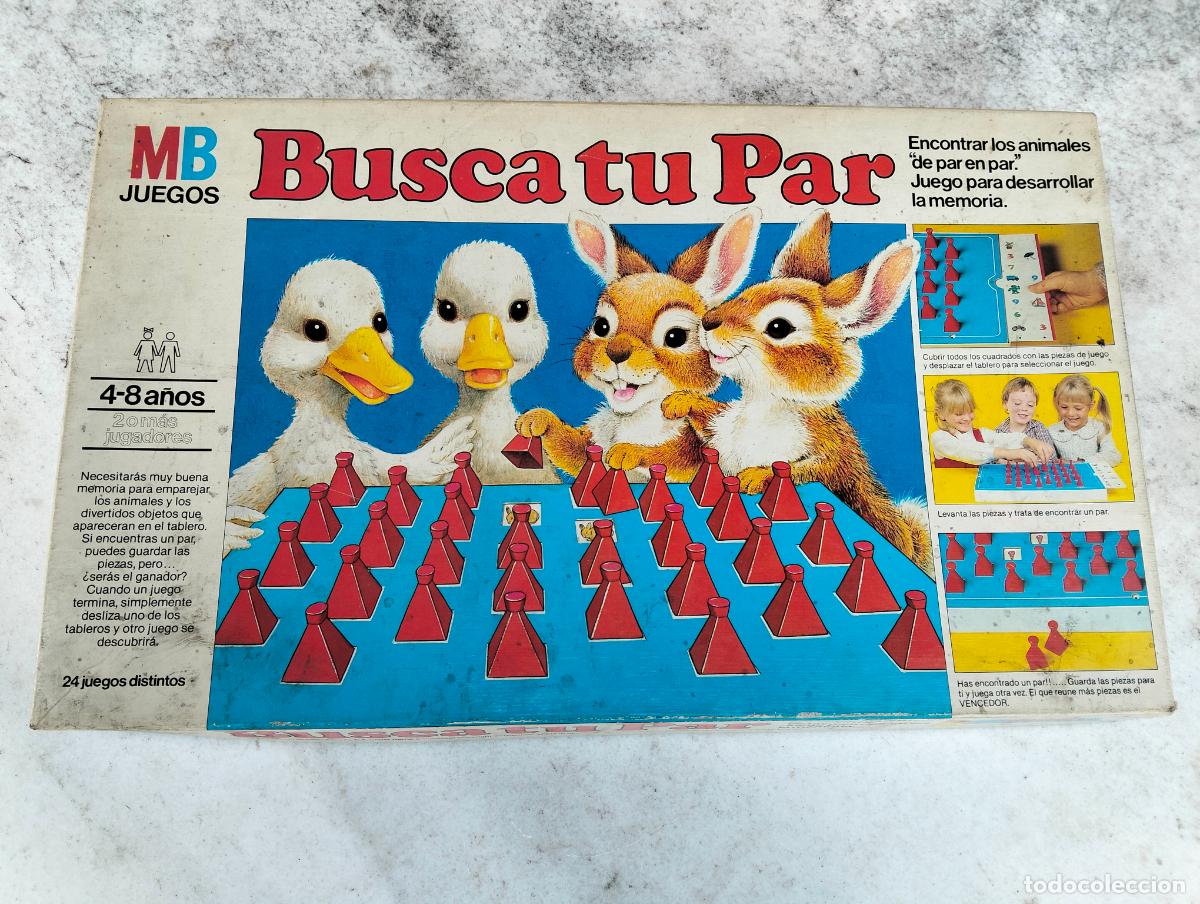 Juegos de mesa: Busca tu Par MB juegos juego de mesa familiar antiguo boite de jeux caja incompleto a&ntilde;os 80