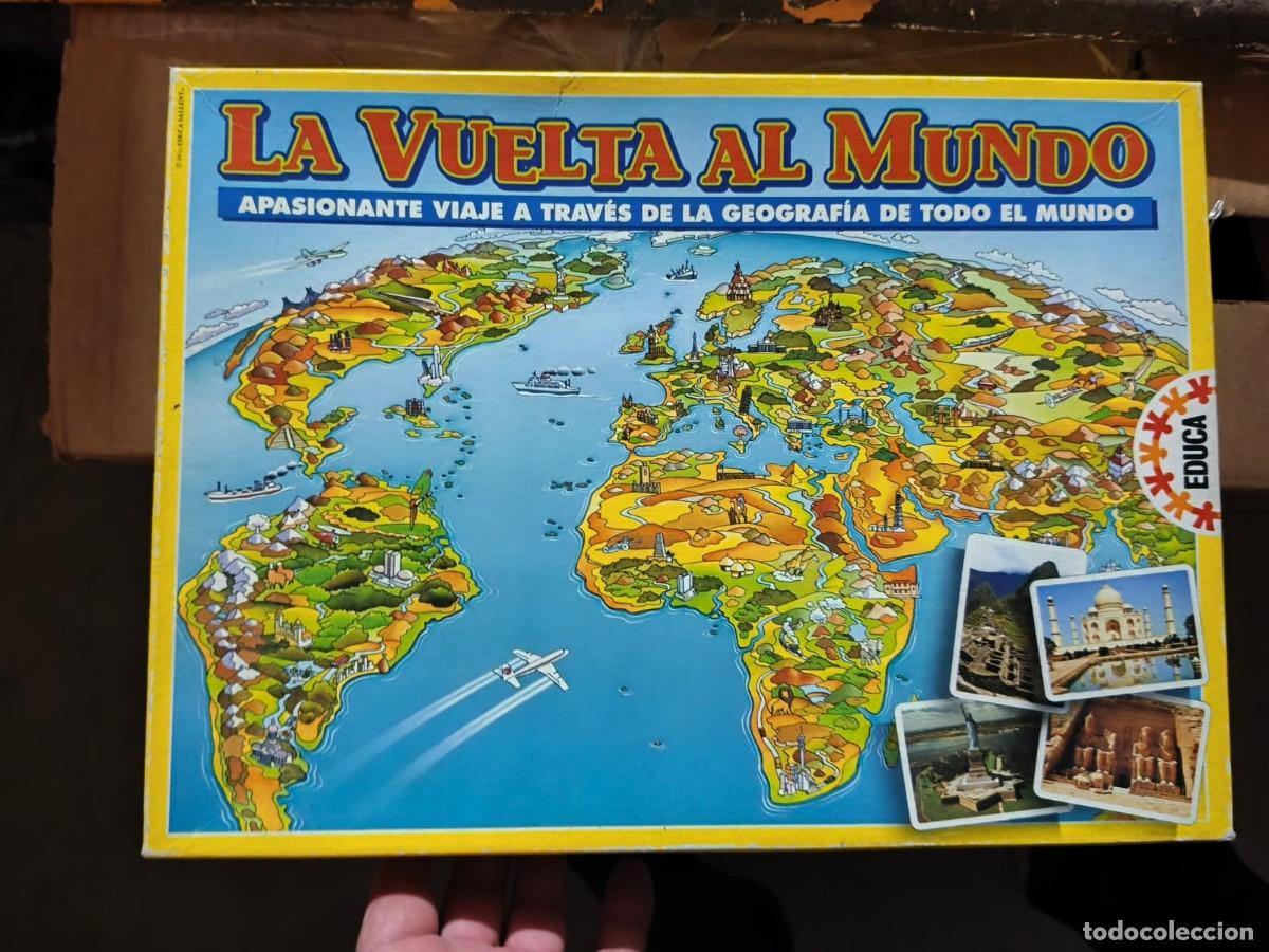 Juegos de mesa: La Vuelta al Mundo . Educa. 1994 . Juego de mesa. Caja original.