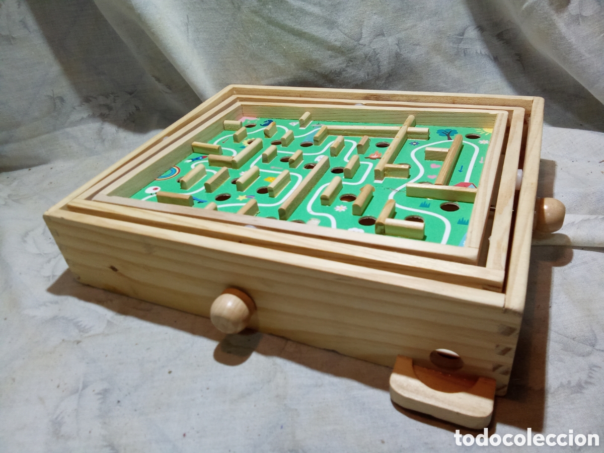 Juegos de mesa: BONITO LABERINTO DE MADERA