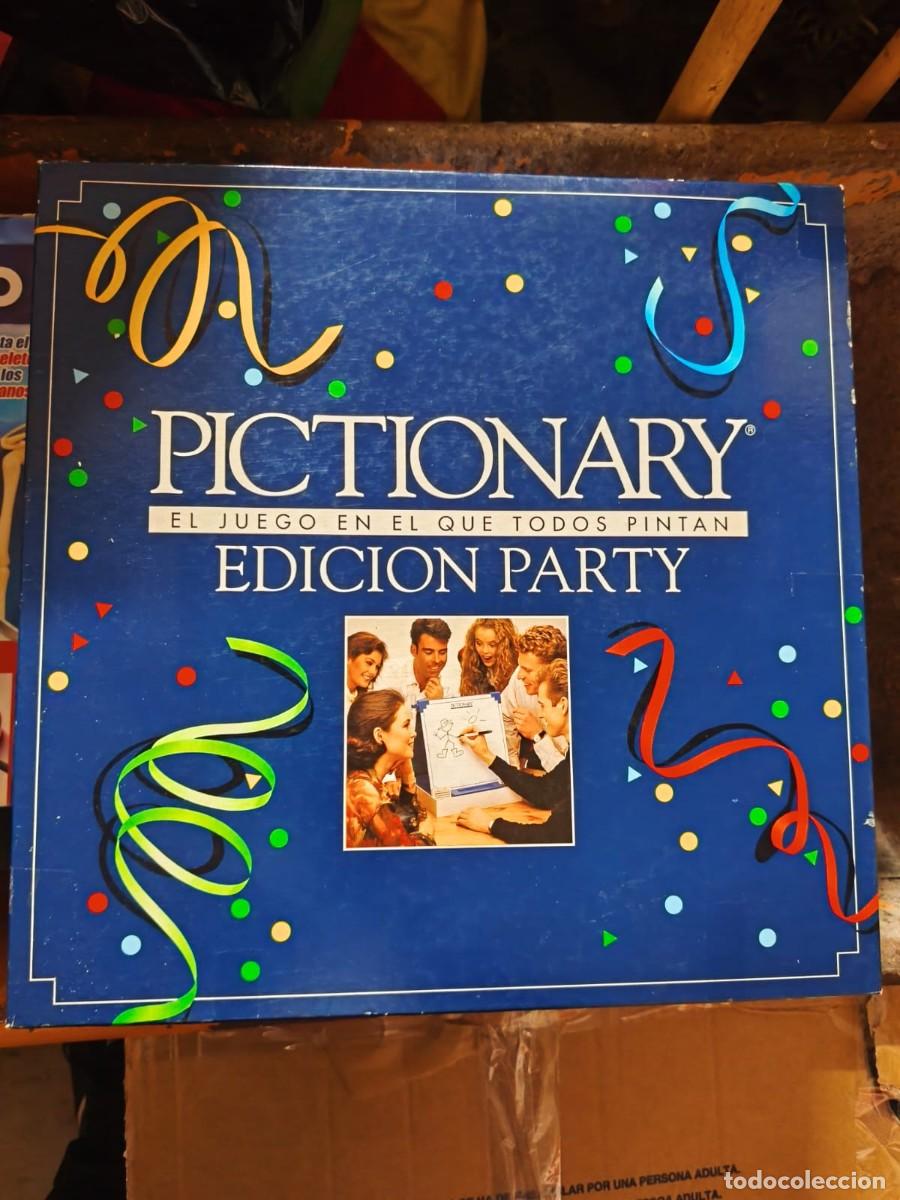 Jogos de mesa: Pictionary Edici&oacute;n Party . Todos pintan . Parker. Primera edici&oacute;n A&ntilde;o 1993 . Caja original