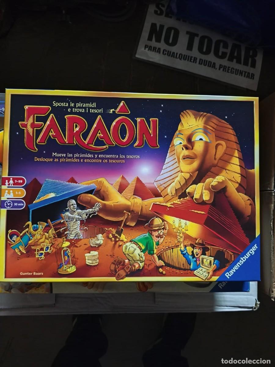 Juegos de mesa: Fara&oacute;n, dise&ntilde;ado por Gunter Baars y editado por Ravensburger. 2000