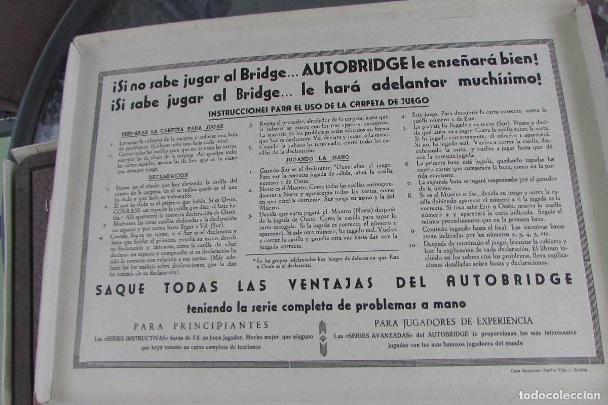 Juegos de mesa: Autobridge. Juego de mesa. Carpeta - Foto 4