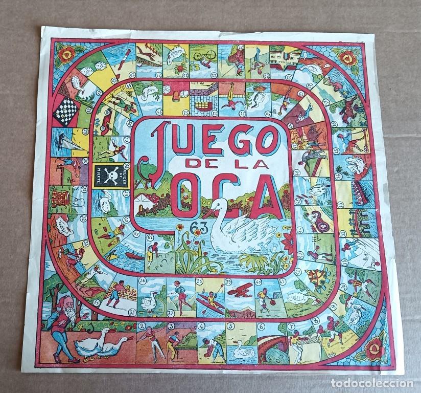 Juegos de mesa: Lamina antigua JUEGO DE LA OCA - El de la fotograf&iacute;a