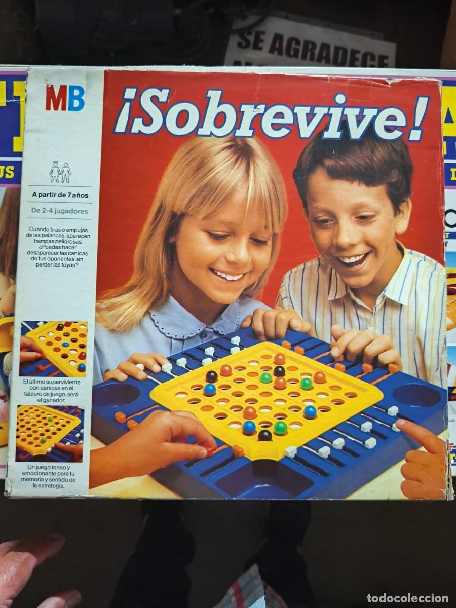 Juegos de mesa: Sobrevive . Juego de mesa cl&aacute;sico . MB Juegos- 1981 . Primera edici&oacute;n. Caja original