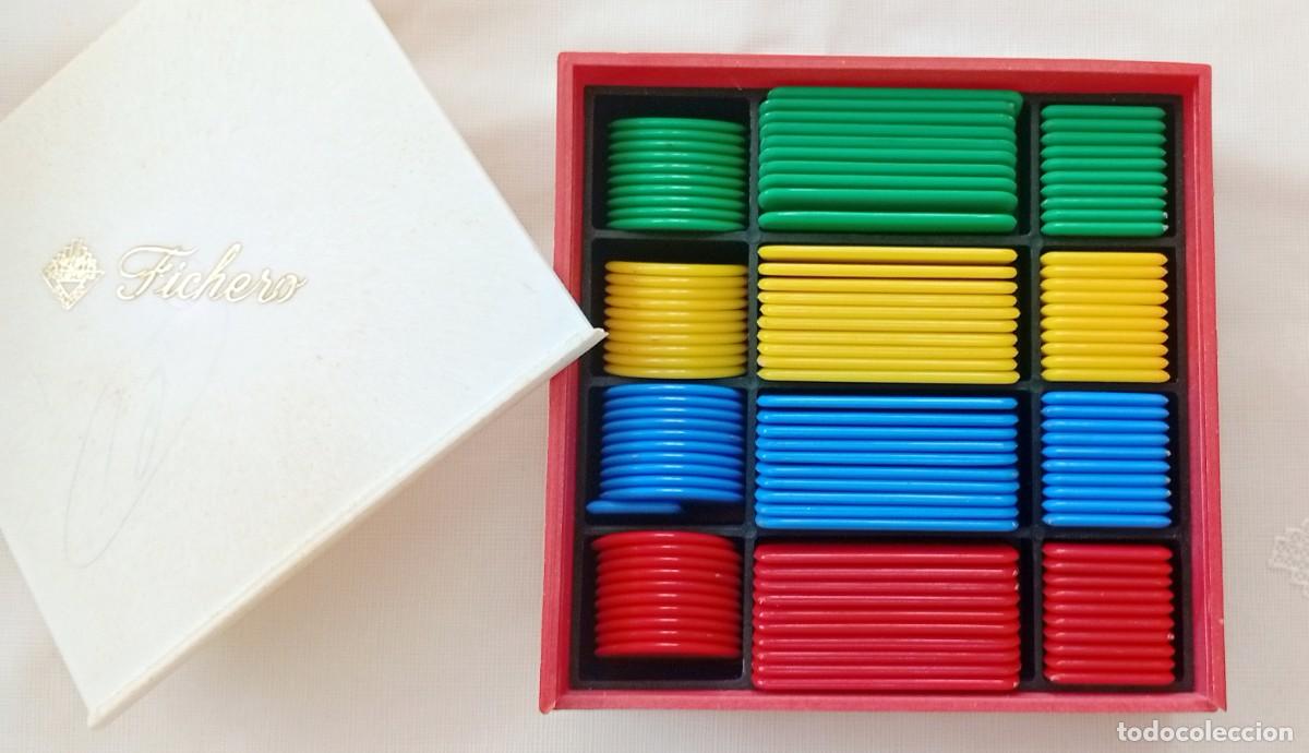 Juegos de mesa: Antiguo FICHERO de Fichas de Juego Vintage EL CORTE INGL&Eacute;S A&ntilde;os 80 Completo P&oacute;ker Casino Mus