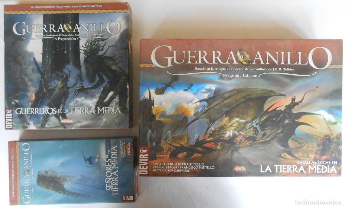 Juegos de mesa: SUPER LOTE LA GUERRA DEL ANILLO (+2 EXPANSIONES) MINIATURAS PINTADAS A MANO