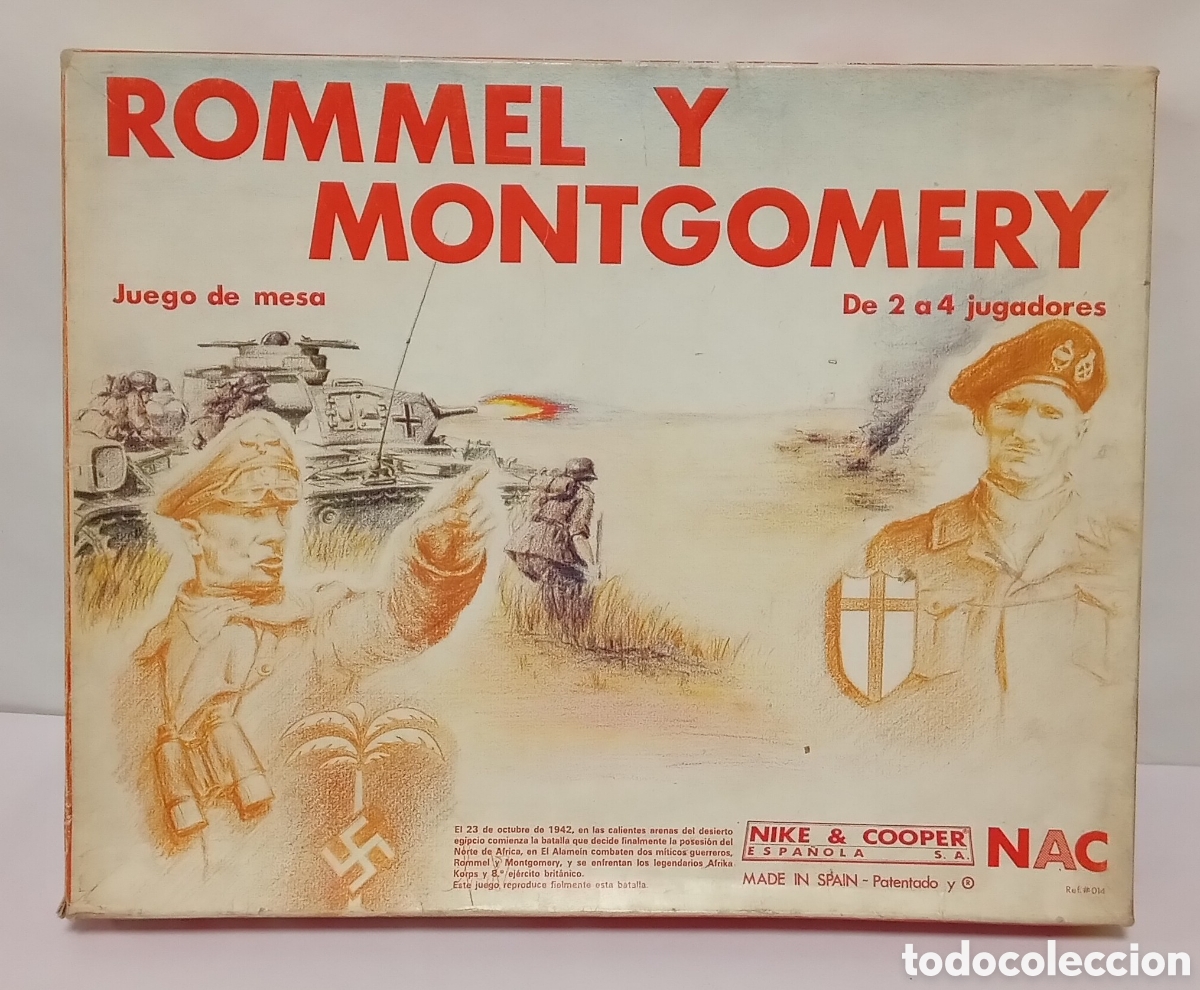 Juegos de mesa: Juego De Mesa Rommel Y Montgomery NAC A&ntilde;os 80 Espa&ntilde;a