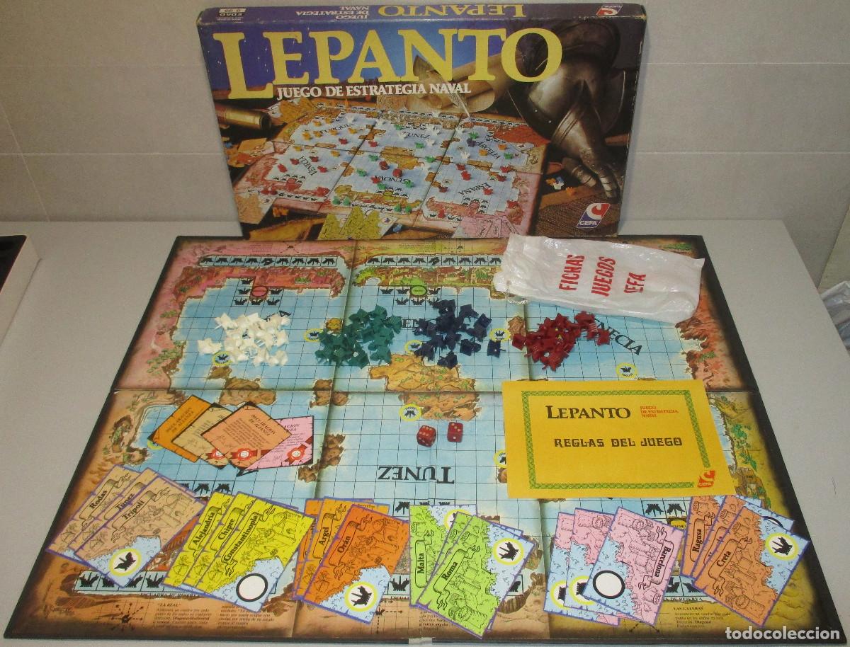 Juegos de mesa: JUEGO DE MESA LEPANTO, ESTRATEGIA NAVAL, DE CEFA 80's, completo, caja grande