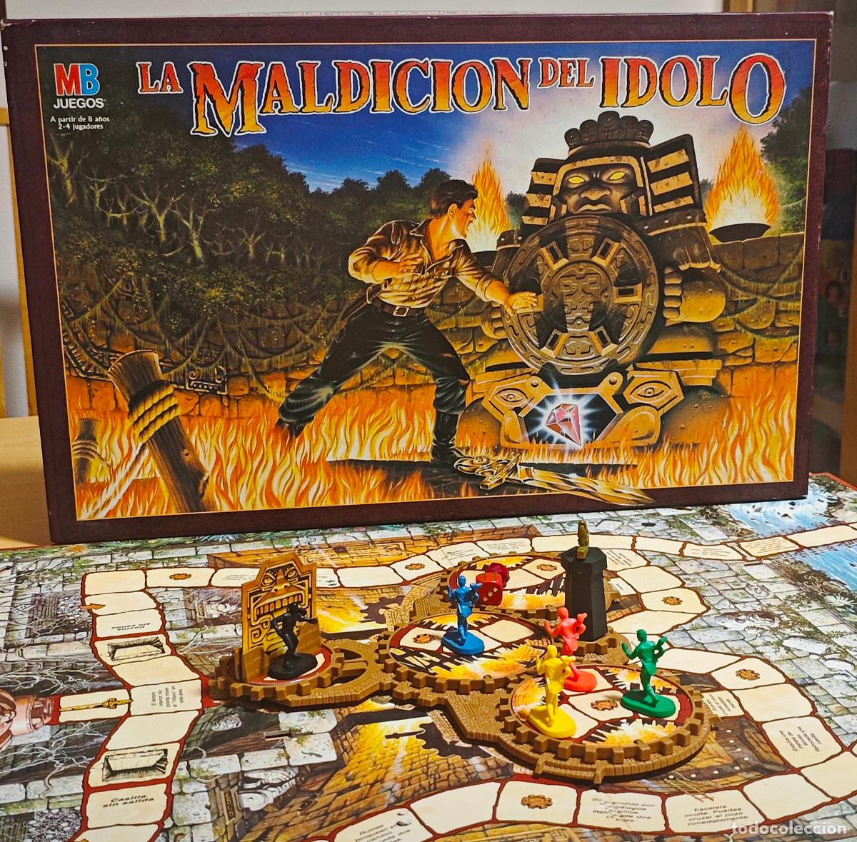 Juegos de mesa: LA MALDICION DEL IDOLO - MARCA MB JUEGOS - COMPLETO - SE JUGO UNA VEZ