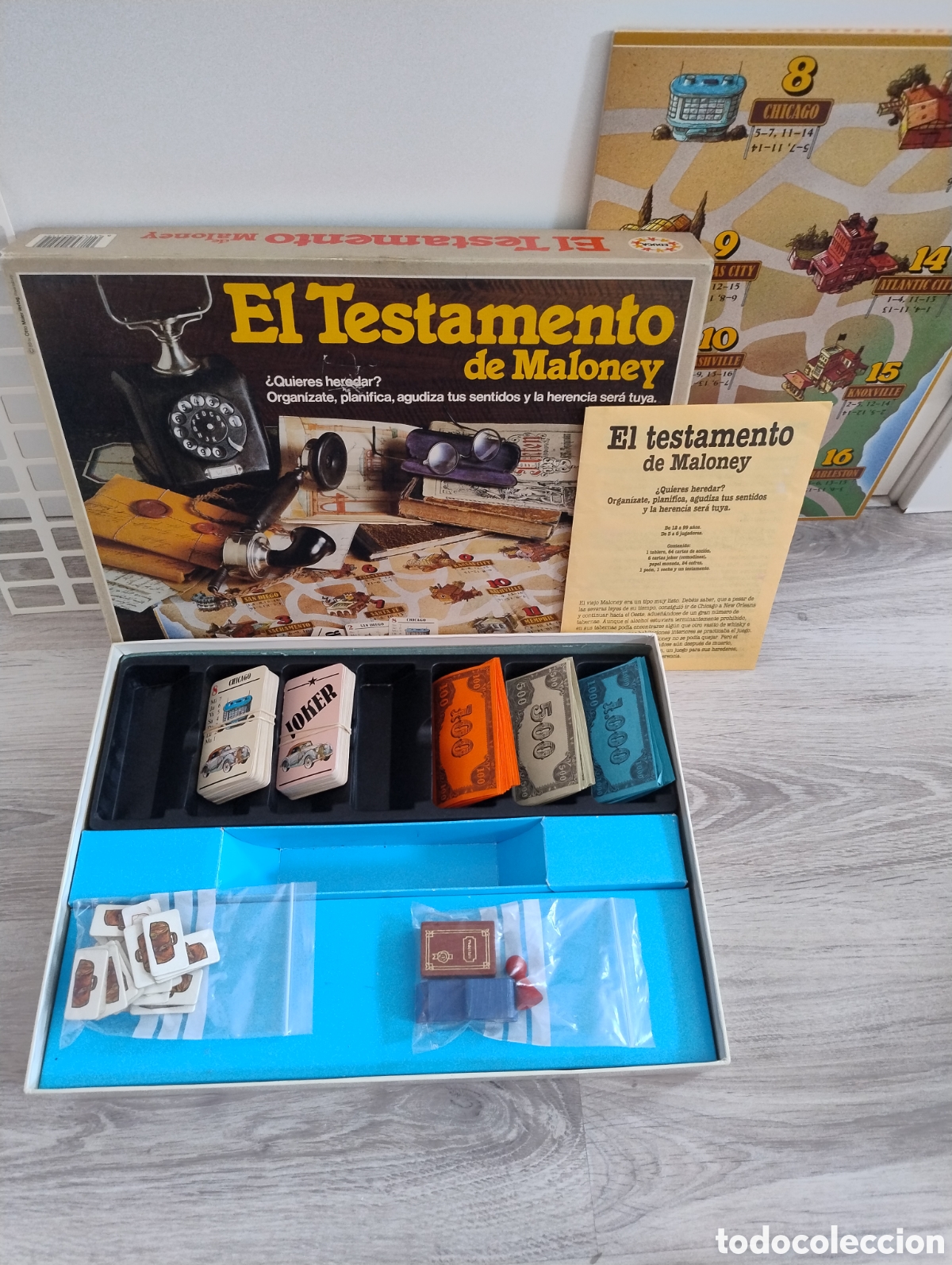 Juegos de mesa: M69 Juego de mesa El Testamento de Maloney de Educa 1989 - &iexcl;COMPLETO!
