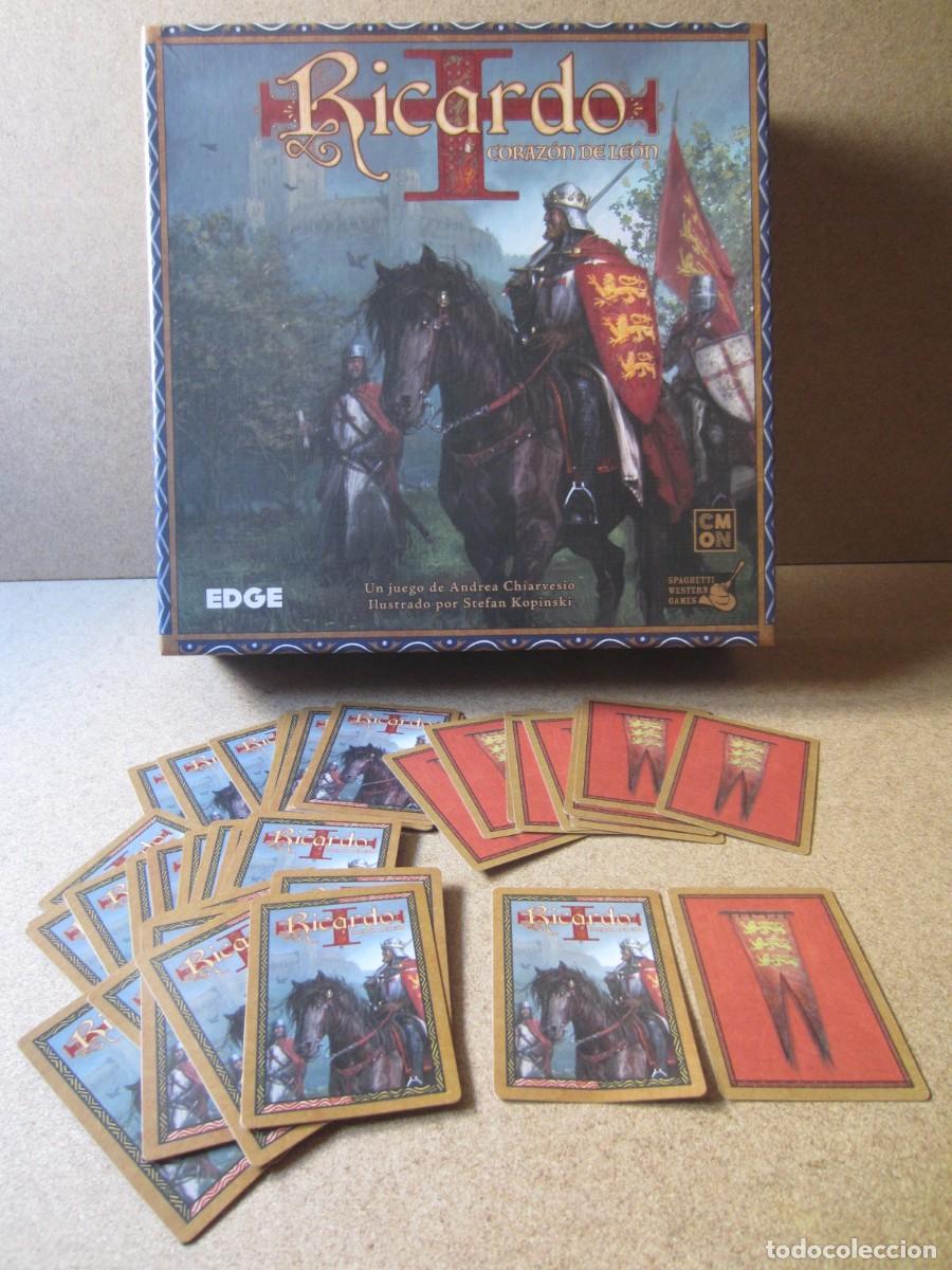 Juegos de mesa: 40 Cartas Rojas Estandarte Ricardo. Piezas y Repuesto Juego Mesa Ricardo Corazon de Leon (Edge)