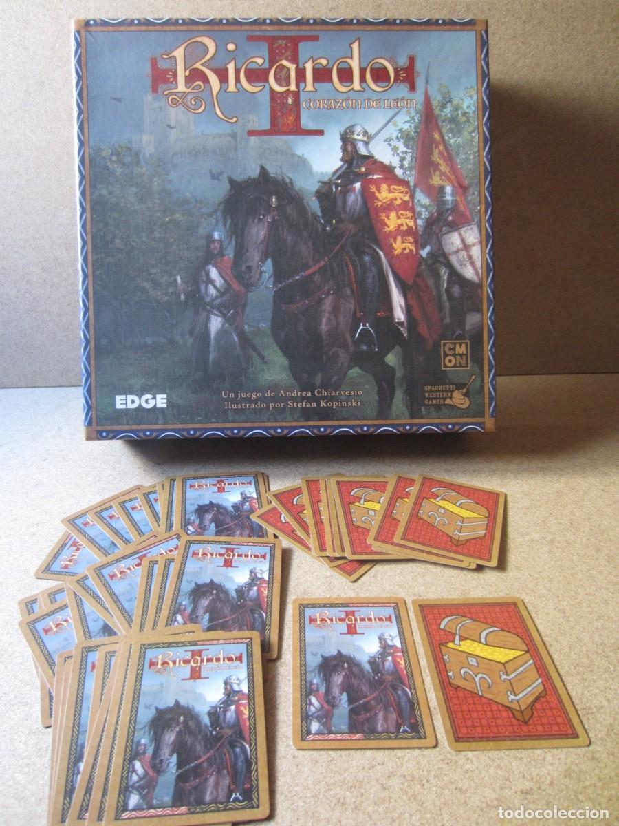 Juegos de mesa: 40 Cartas Rojas de Cofre. Piezas y Repuesto Juego Mesa Ricardo Corazon de Leon (Edge)