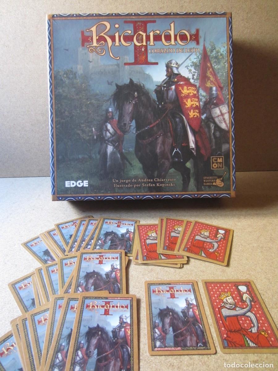 Juegos de mesa: 40 Cartas Rojas Reloj Arena. Piezas y Repuestos Juego Mesa Ricardo Corazon de Leon (Edge)