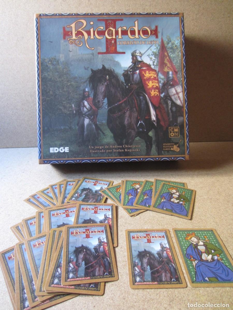 Juegos de mesa: 40 Cartas Verdes Reloj Arena. Piezas y Repuestos Juego Mesa Ricardo Corazon de Leon (Edge)