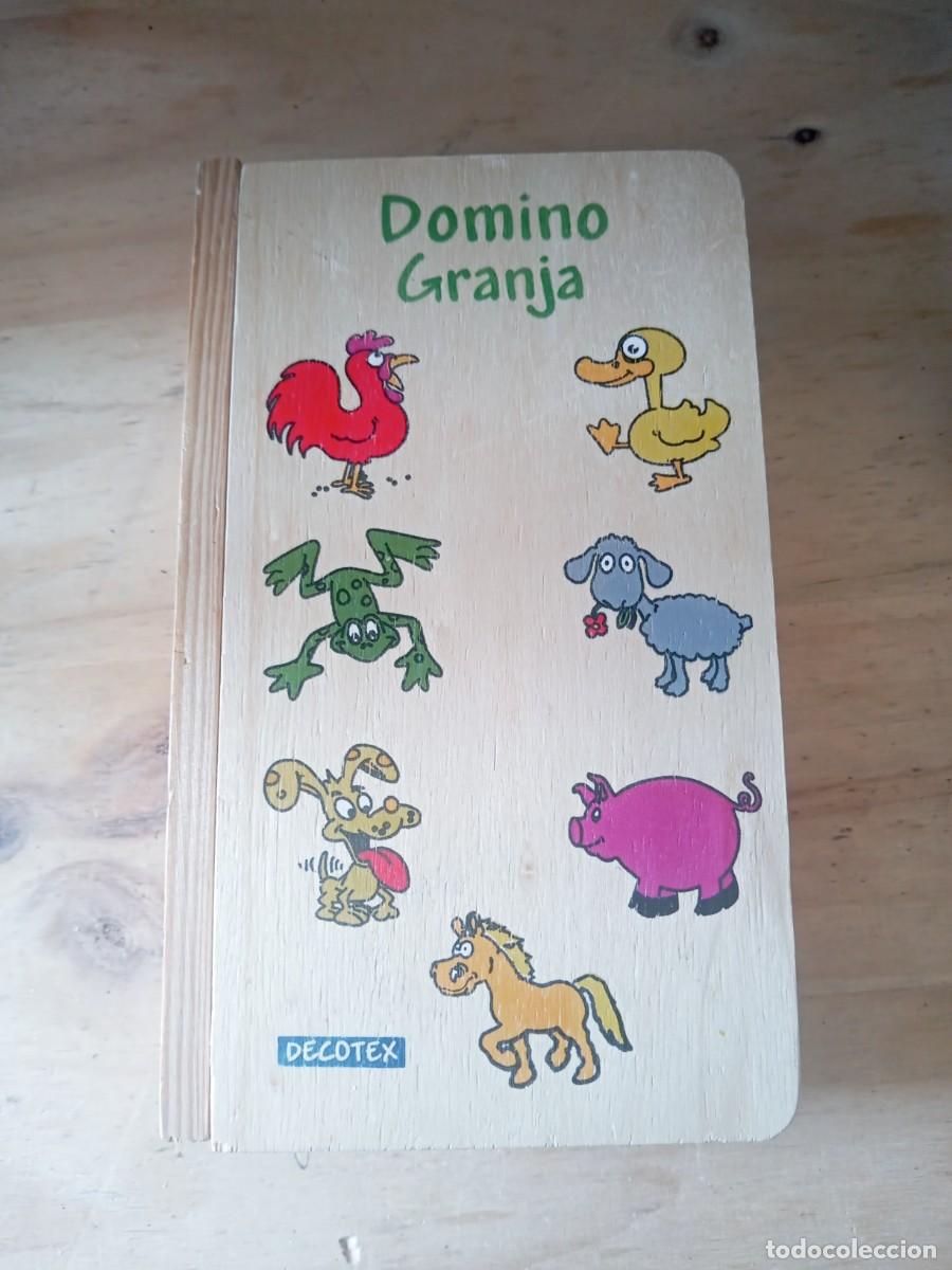 Juegos de mesa: BONITO JUEGO DE DOMINO INFANTIL DE MADERA ANTIGUO