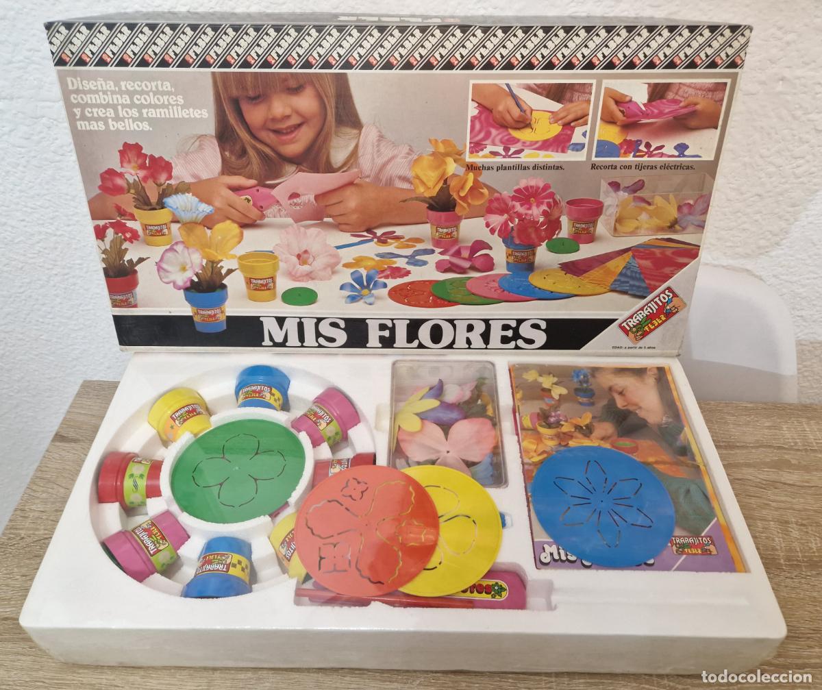 Juegos de mesa: antiguo juego precintado a&ntilde;os 80 Mis flores trabajitos de Feber dise&ntilde;a recorta juguete vintage egb