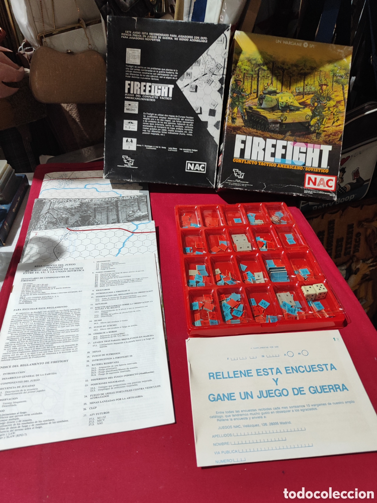 Juegos de mesa: Juego de mesa FIREFIGHT DE NAC COMPLETO