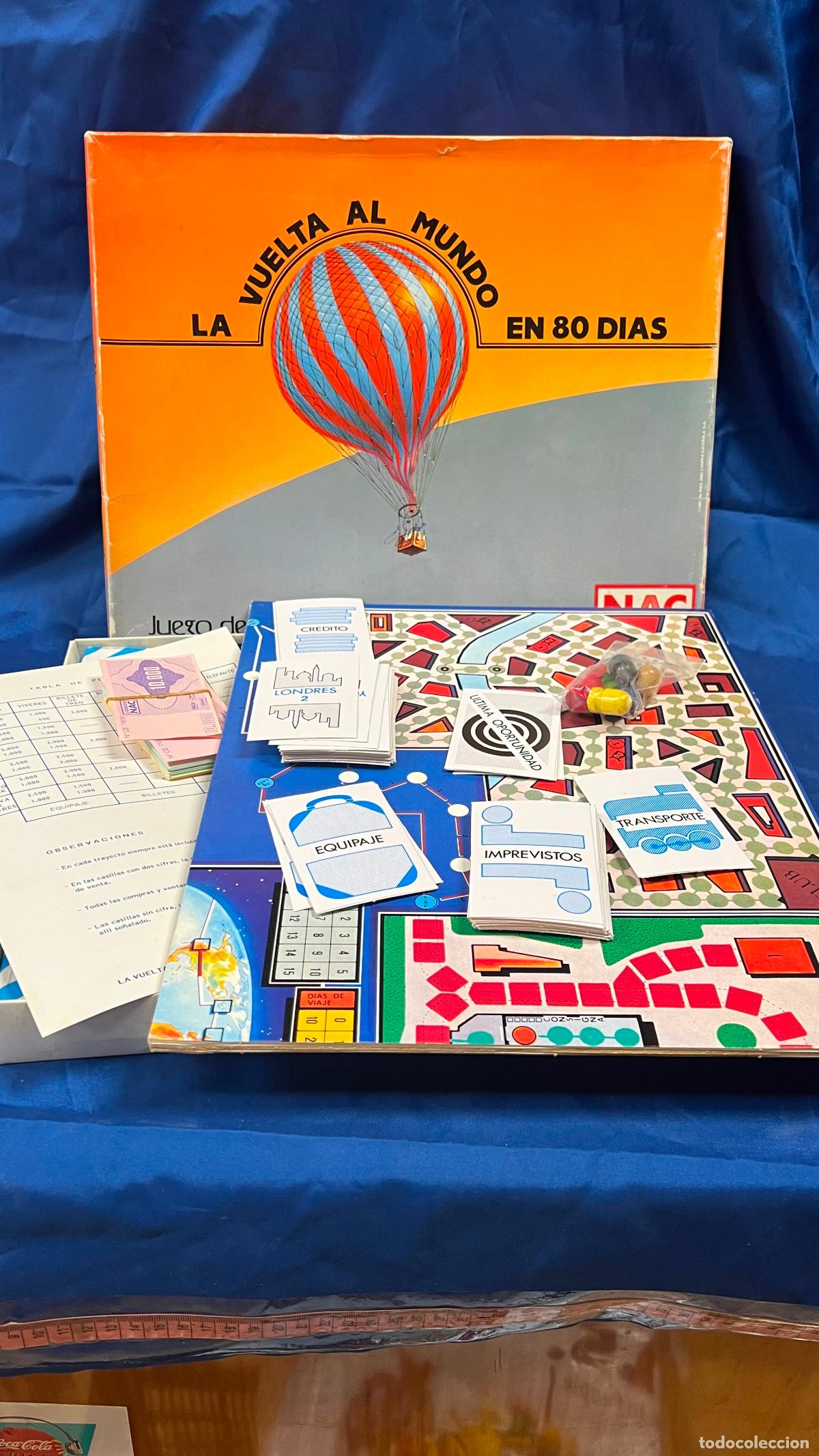 Juegos de mesa: M&Iacute;TICO JUEGO DE MESA VINTAGE: LA VUELTA AL MUNDO EN 80 D&Iacute;AS NAC -