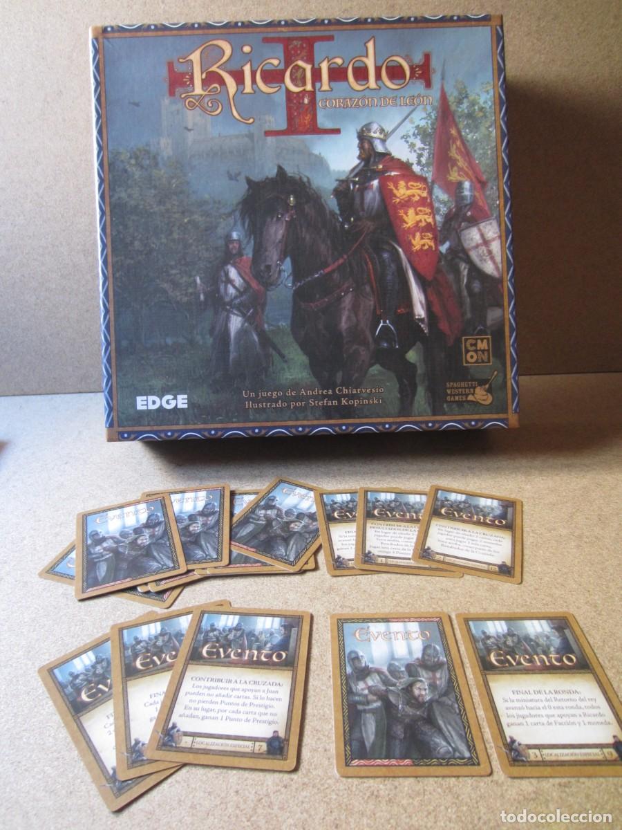 Juegos de mesa: 18 Cartas de Eventos. Piezas y Repuestos Juego Mesa Ricardo Corazon de Leon (Edge)