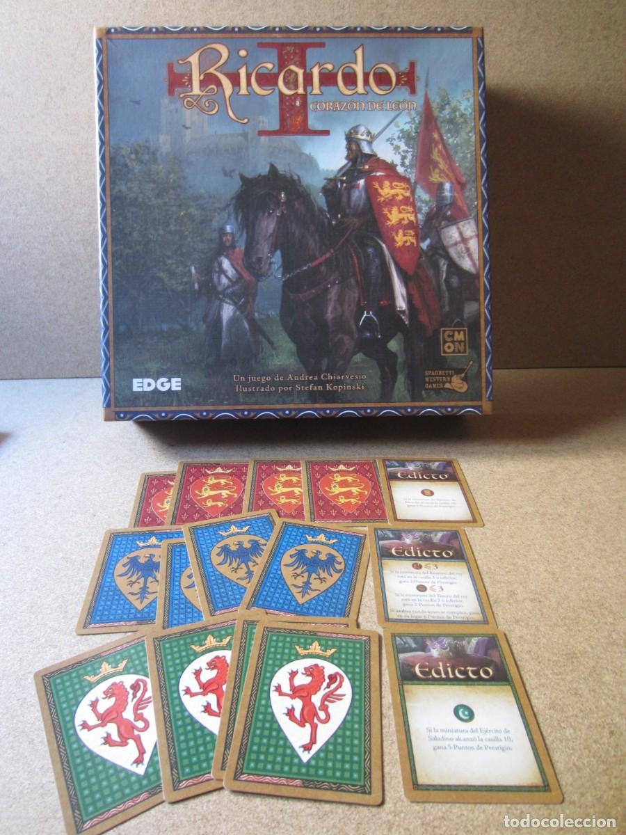 Juegos de mesa: 15 Cartas de Edictos. Piezas y Repuestos Juego Mesa Ricardo Corazon de Leon (Edge)