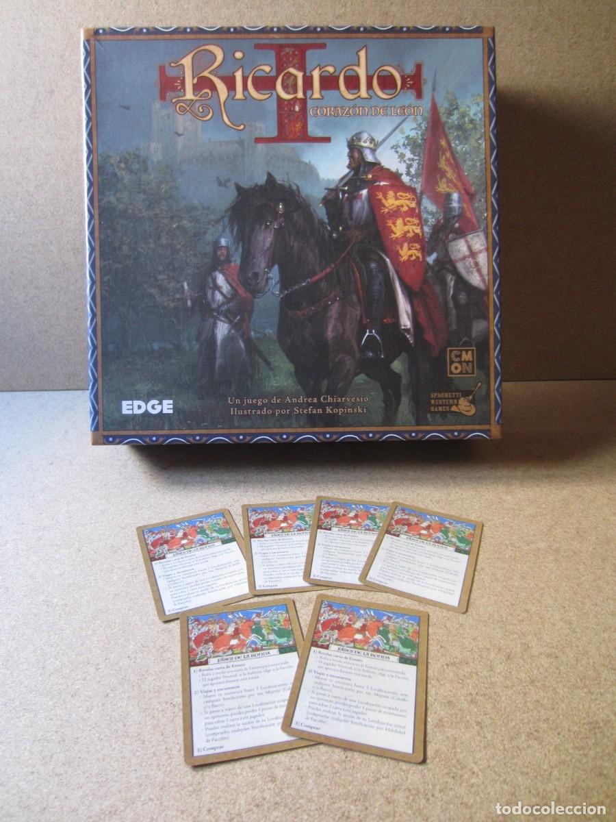 Juegos de mesa: 6 Cartas de Ayuda de Juego. Piezas y Repuestos Juego Mesa Ricardo Corazon de Leon (Edge)