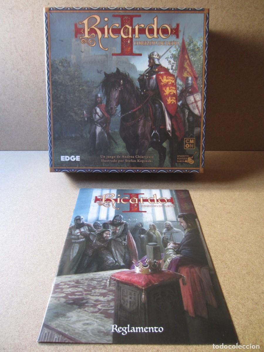 Juegos de mesa: Manual Reglamento de Juego. Piezas y Repuestos Juego Mesa Ricardo Corazon de Leon (Edge)