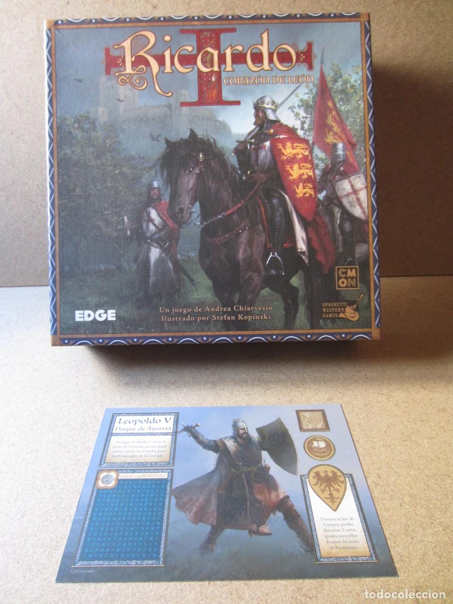 Juegos de mesa: Tarjeta Personaje Leopoldo V Austria. Piezas y Repuestos Juego Mesa Ricardo Corazon de Leon (Edge)