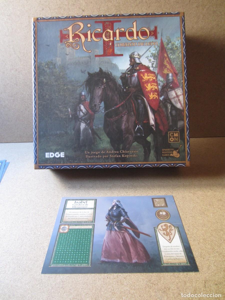Juegos de mesa: Tarjeta Personaje Isabel Gloucester. Piezas y Repuestos Juego Mesa Ricardo Corazon de Leon (Edge)