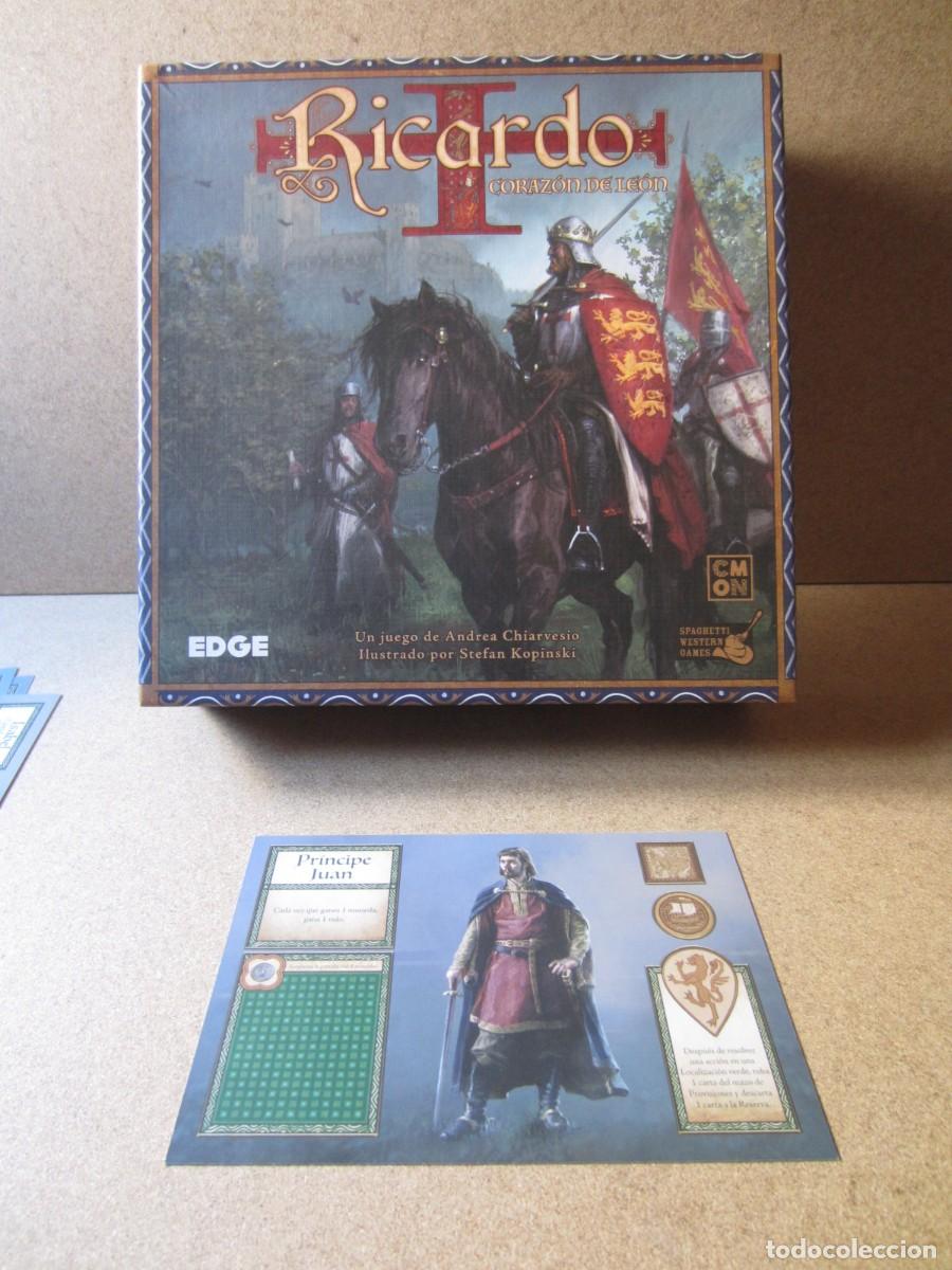 Juegos de mesa: Tarjeta Personaje Principe Juan. Piezas y Repuestos Juego Mesa Ricardo Corazon de Leon (Edge)