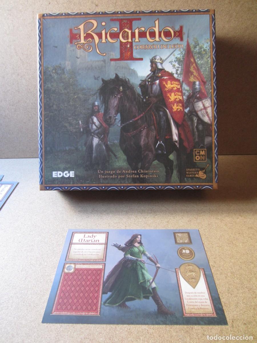 Juegos de mesa: Tarjeta Personaje Lady Marian. Piezas y Repuestos Juego Mesa Ricardo Corazon de Leon (Edge)