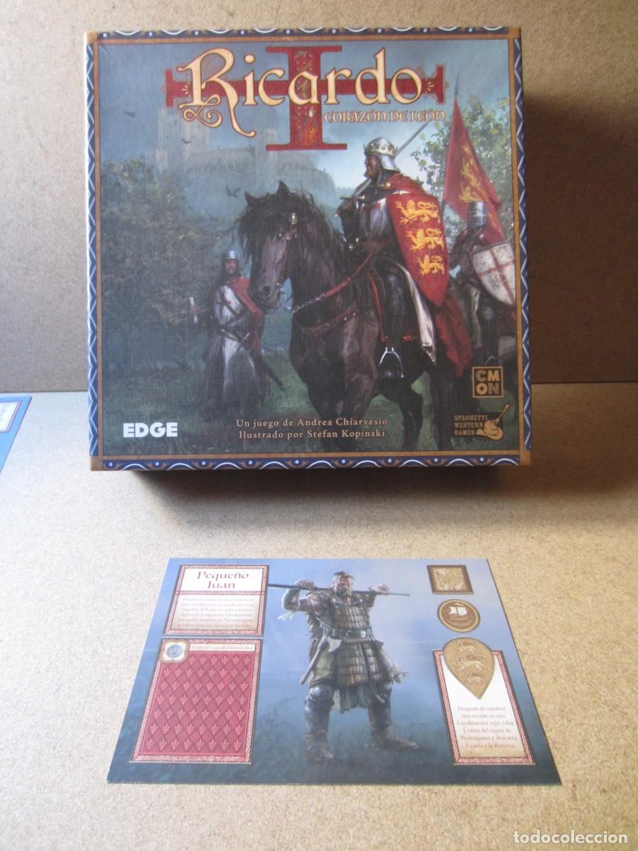 Juegos de mesa: Tarjeta Personaje Peque&ntilde;o Juan. Piezas y Repuestos Juego Mesa Ricardo Corazon de Leon (Edge)