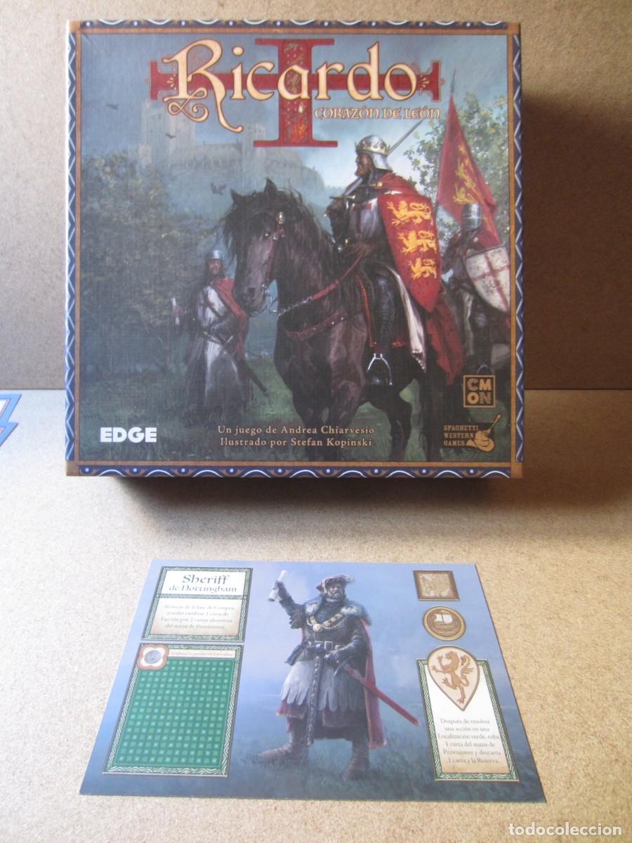 Juegos de mesa: Tarjeta Personaje Sheriff Nottingham. Piezas y Repuestos Juego Mesa Ricardo Corazon de Leon (Edge)