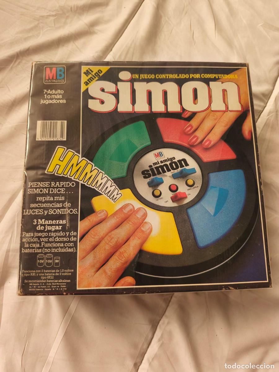 Juegos de mesa: Mi amigo Simon . 1^ edici&oacute;n Vintage . 1981 . MB Electronics (Milton Bradley) . Caja original
