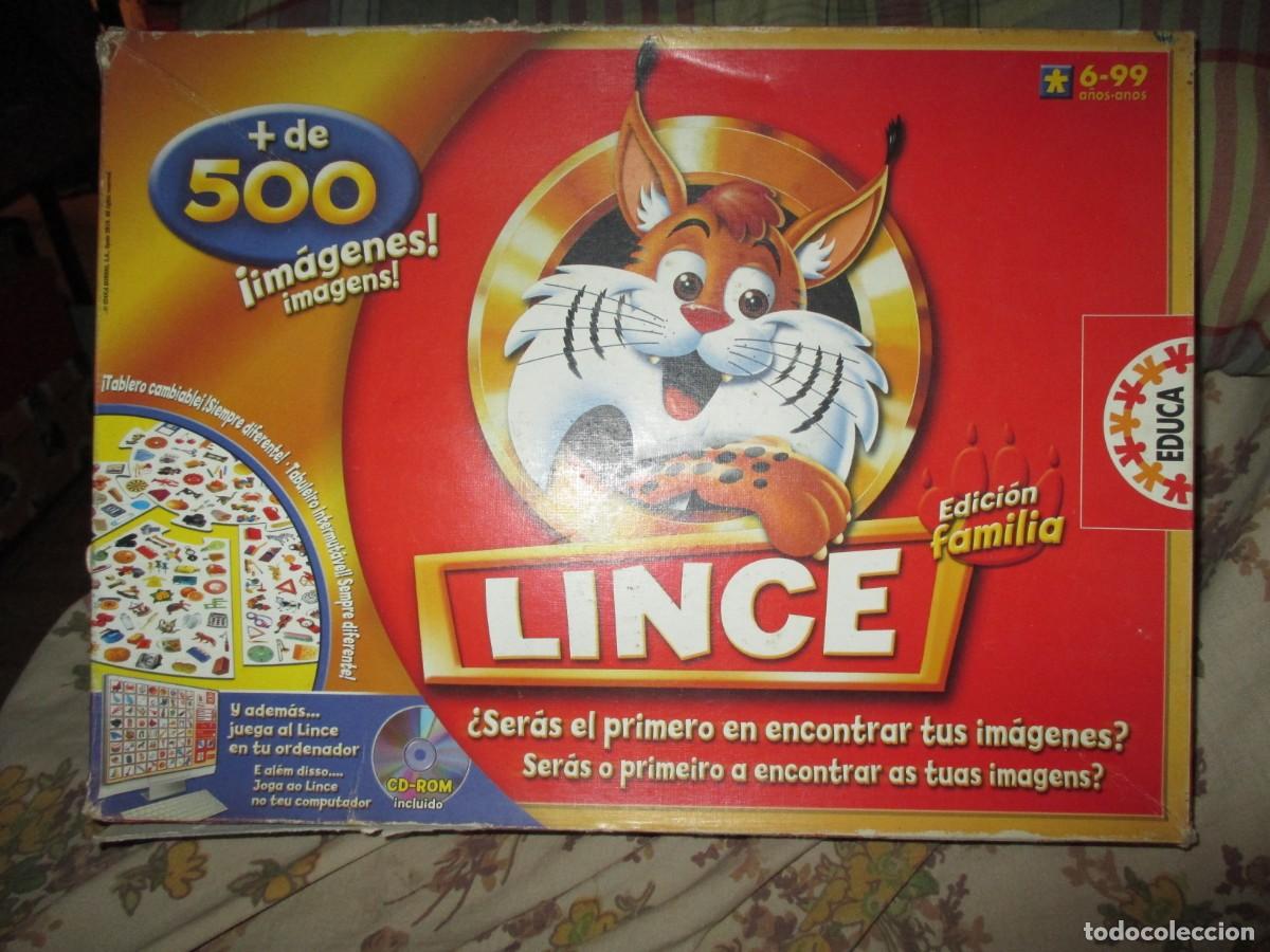 Jogos de mesa: 513- Juego de mesa LINCE Edici&oacute;n Familia +500 im&aacute;genes con cd-rom