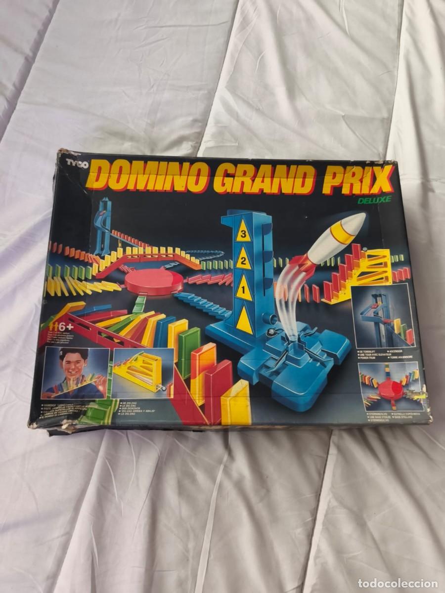 Juegos de mesa: Tyco Domino Grand Prix Deluxe . Vintage 1989 . Juego de circuitos de domin&oacute; . Caja original
