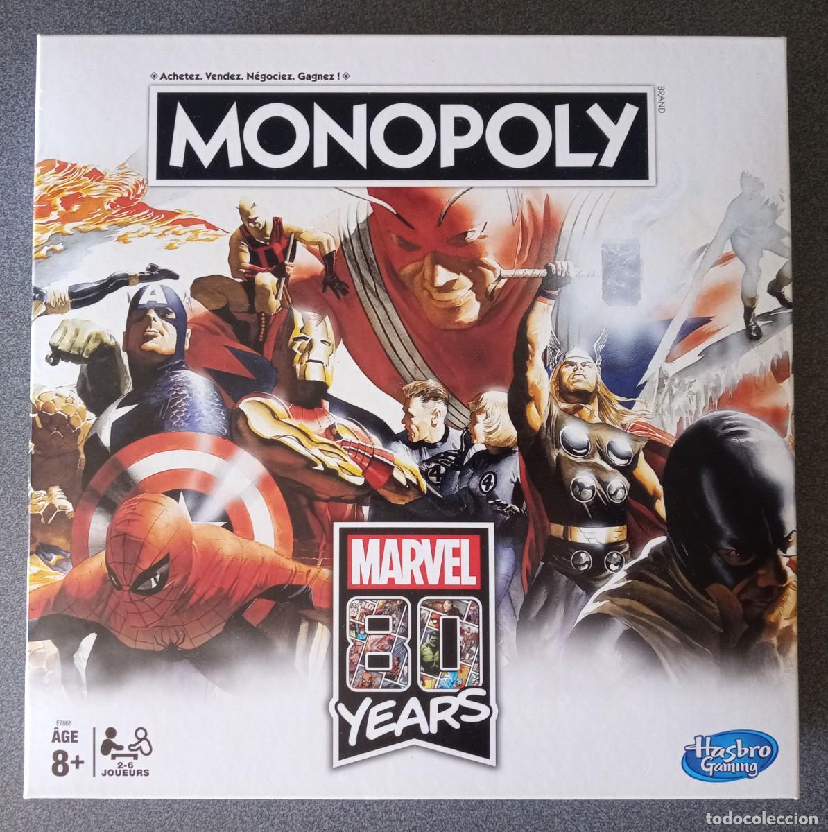 Juegos de mesa: Monopoly Mavel 80 Years Hasbro