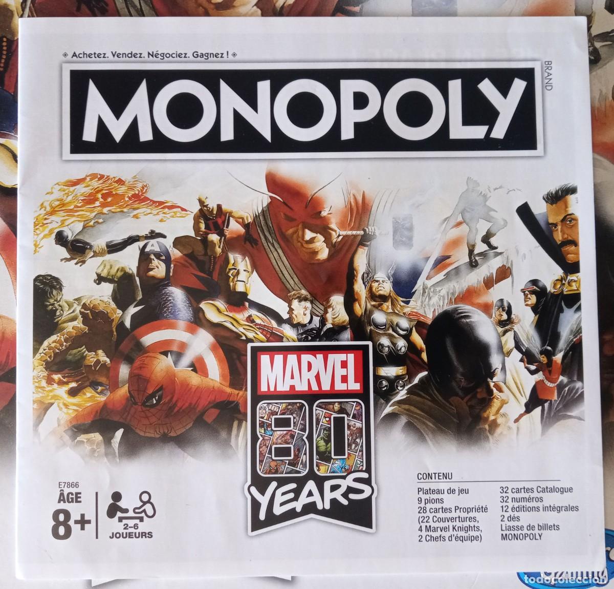 Juegos de mesa: Monopoly Mavel 80 Years Hasbro - Foto 4