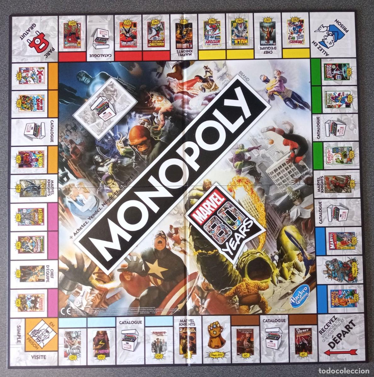 Juegos de mesa: Monopoly Mavel 80 Years Hasbro - Foto 7